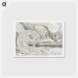 アートポストカード-The Circle of the Lustful: Paolo and Francesca - ウィリアム ブレイク Postcard.