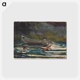 アートポストカード-Sketch for Hound and Hunter - ウィンスロー ホーマー Postcard.