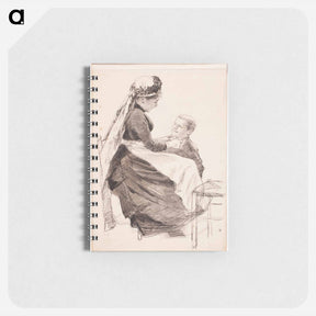 アートメモ帳-(unknown)part of a sketchbook - アルバート エーデルフェルト Memo.