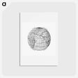 アートポストカード-World atlas from The Practical Teaching of Geography - アンティーク地図 Postcard.
