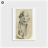 アートポストカード-Caricature of Eugène Marcel - クロード モネ Postcard.