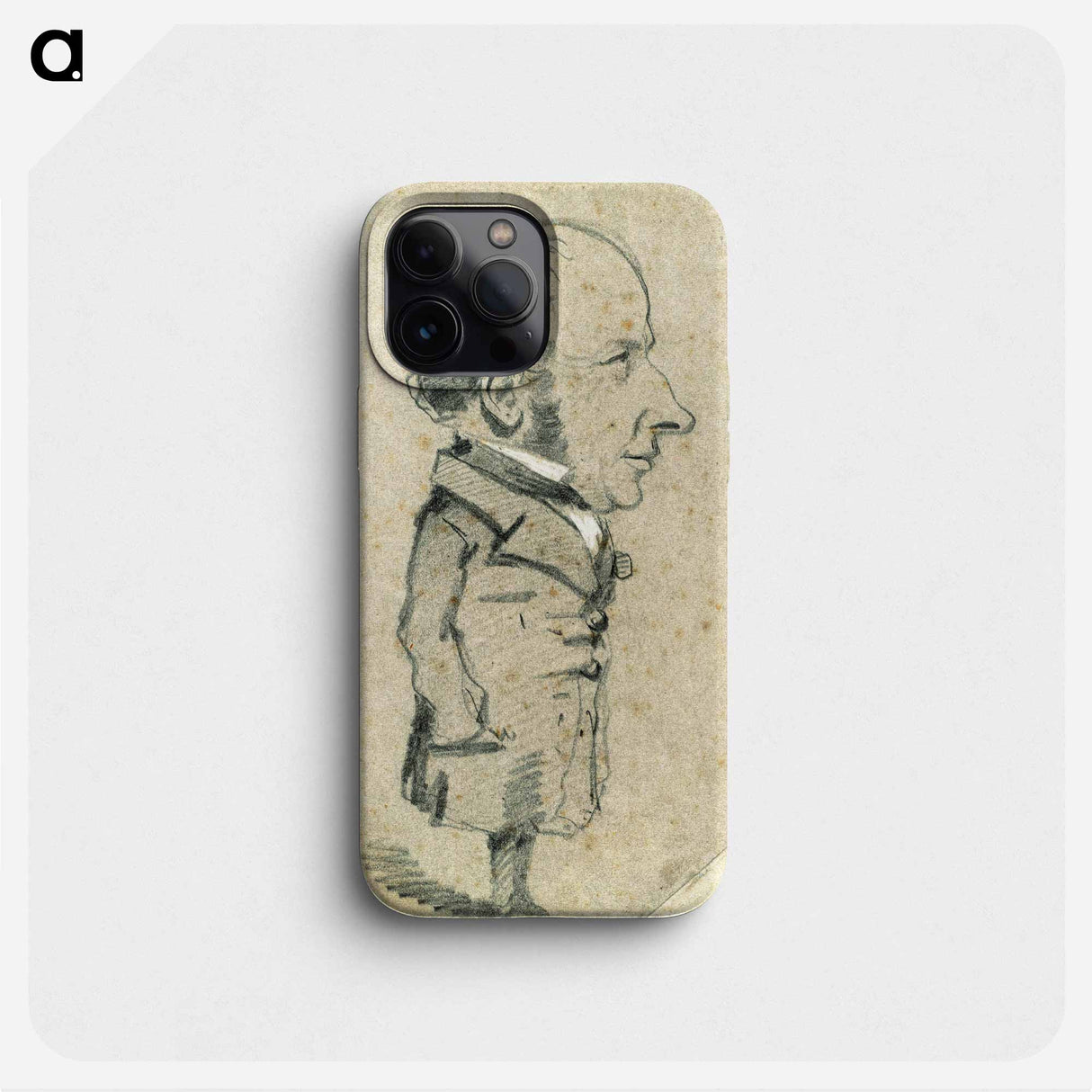 Caricature of Eugène Marcel - Claude Monet Phone Case.