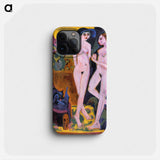 Two Nudes in a Room - エルンスト ルートヴィヒ キルヒナー Phone Case.