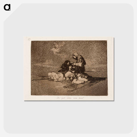 アートポストカード-Mitä auttaa yksi kupillinen? - フランシスコ デ ゴヤ Postcard.