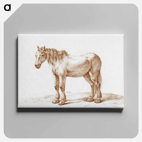アートパネル-Standing horse - ジャン ベルナール Canvas.