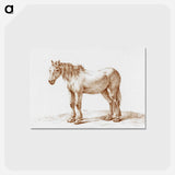 アートポストカード-Standing horse - ジャン ベルナール Postcard.