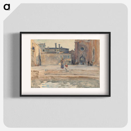 アートポスター-Campo dei Frari, Venice - ジョン シンガー サージェント Poster.