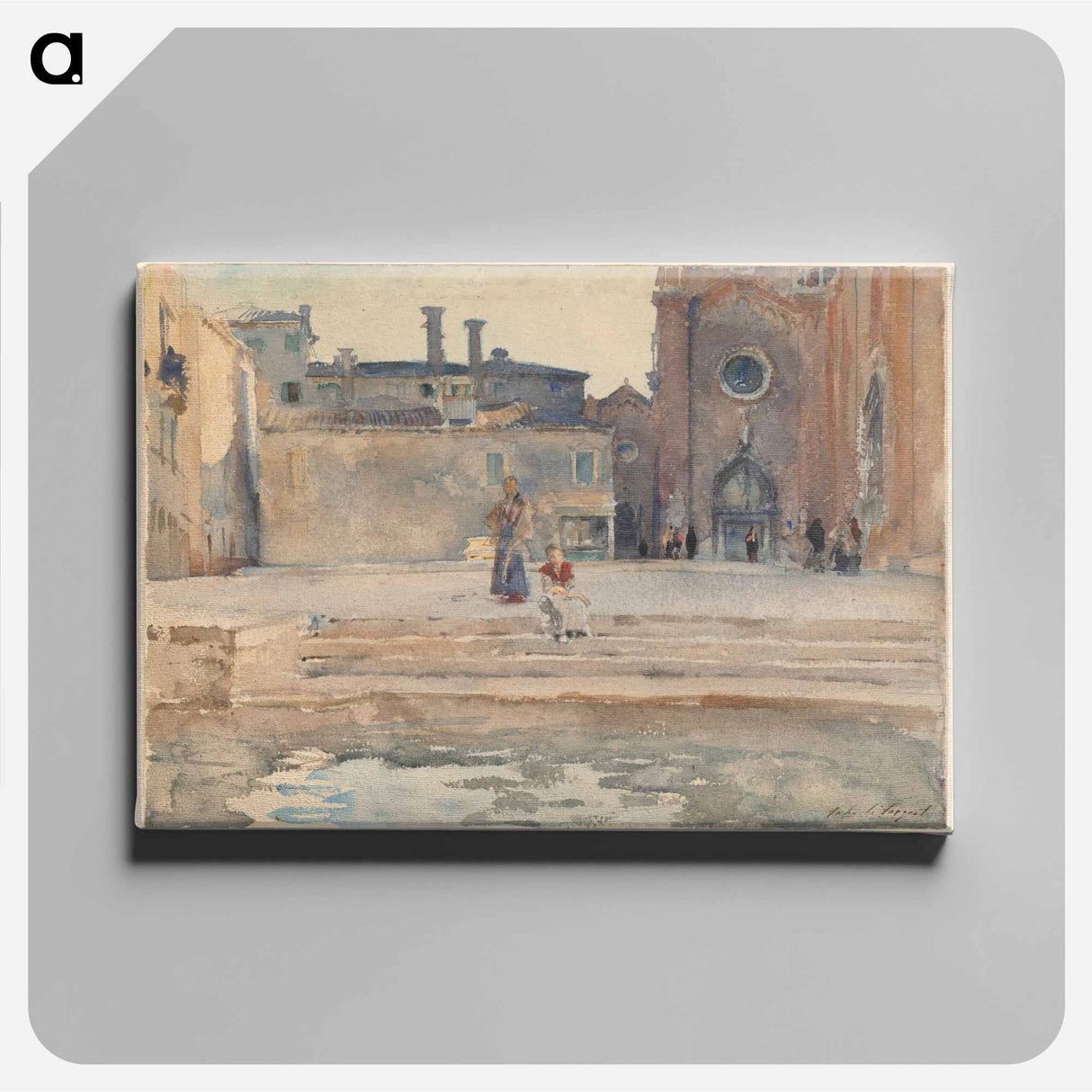 Campo dei Frari, Venice - ジョン シンガー サージェント Canvas.