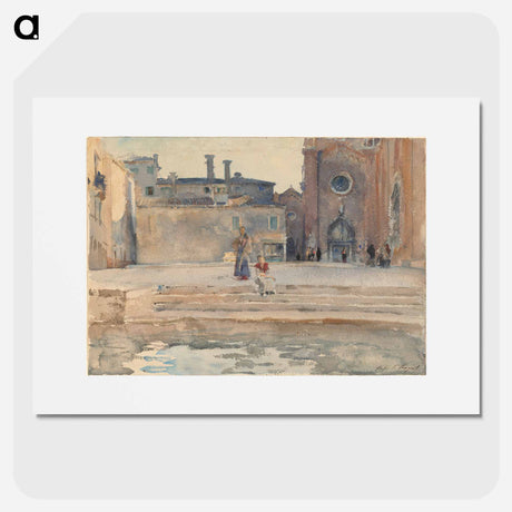 アートポスター-Campo dei Frari, Venice - ジョン シンガー サージェント Poster.