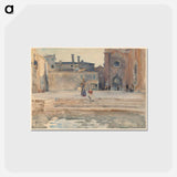 アートポストカード-Campo dei Frari, Venice - ジョン シンガー サージェント Postcard.