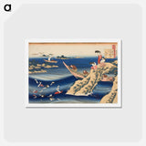 アートポストカード-Hokusai's Sangi Takamura - 葛飾 北斎 Postcard.