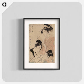 アートポスター-Women at two in the afternoon - 喜多川 歌麿 Poster.