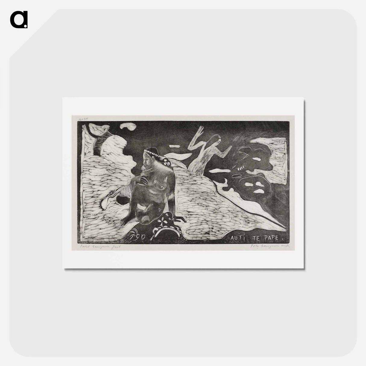 アートポストカード-Women at the River - ポール ゴーギャン Postcard.