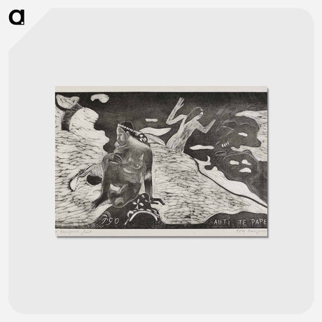 アートポストカード-Women at the River - ポール ゴーギャン Postcard.