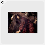 アートポストカード-Christ Carrying the Cross - ティツィアーノ ヴェチェッリオ Postcard.