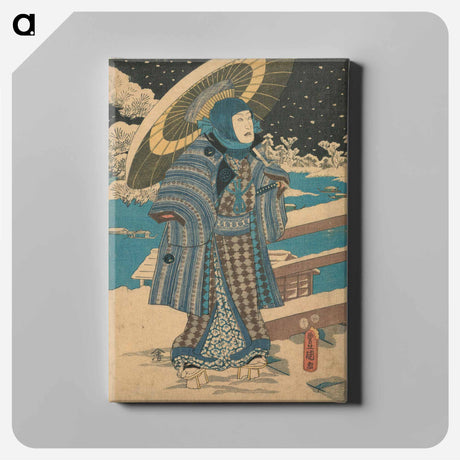 アートパネル-Man with a Parasol
 - 歌川 国貞 Canvas.