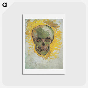 アートポストカード-Skull - フィンセント ファン ゴッホ Postcard.