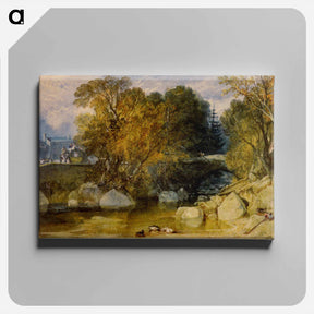 アートパネル-Ivy Bridge, Devonshire - ウィリアム ターナー Canvas.