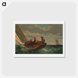 アートポストカード-Breezing Up, A Fair Wind - ウィンスロー ホーマー Postcard.