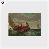 アートポストカード-Breezing Up, A Fair Wind - ウィンスロー ホーマー Postcard.