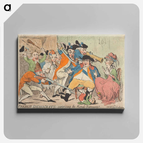 アートパネル-French Democrats Surprizing the Royal-Runaways
 - イェール大学アートギャラリー Canvas.