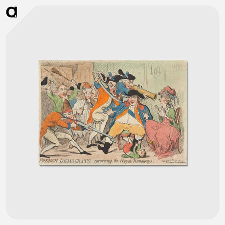 アートポストカード-French Democrats Surprizing the Royal-Runaways
 - イェール大学アートギャラリー Postcard.