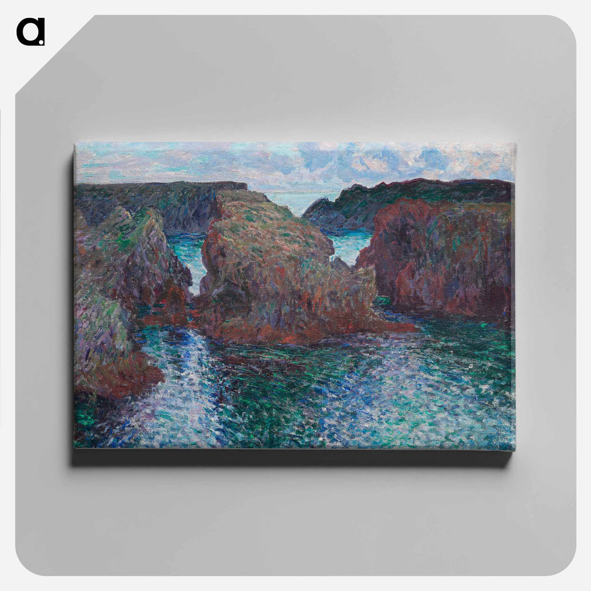 Rocks at Port-Goulphar, Belle-Île - Claude Monet Canvas.