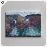 Rocks at Port-Goulphar, Belle-Île - クロード モネ Canvas.