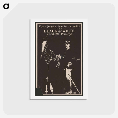 Black & White - エドワード ペンフィールド Postcard.