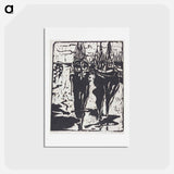 アートポストカード-Port Scene - エルンスト ルートヴィヒ キルヒナー Postcard.