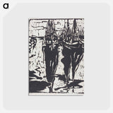 アートポストカード-Port Scene - エルンスト ルートヴィヒ キルヒナー Postcard.
