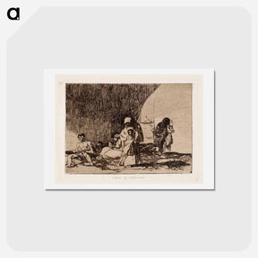 アートポストカード-Sairaat ja terveet (sanos y enfermos) - フランシスコ デ ゴヤ Postcard.