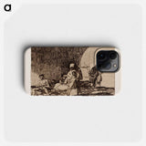Sairaat ja terveet (sanos y enfermos) - Francisco de Goya Phone Case.