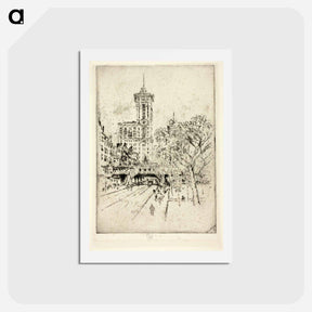 アートポストカード-Times Building and 42nd Street
 - ジョセフ ペネル Postcard.