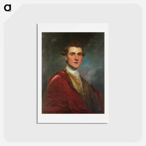 アートポストカード-Portrait of Charles Hamilton, 8th Early of Haddington - ジョシュア レノルズ Postcard.