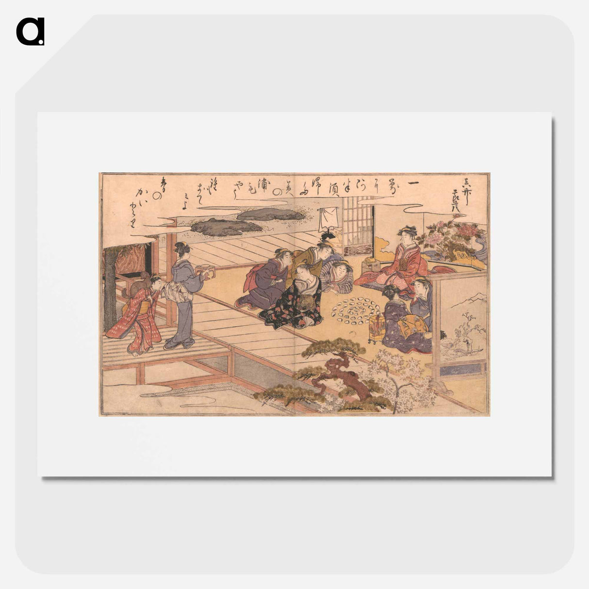 Gifts from the Ebb Tide (The Shell Book) (Shiohi no tsuto) - 喜多川 歌麿 Poster.