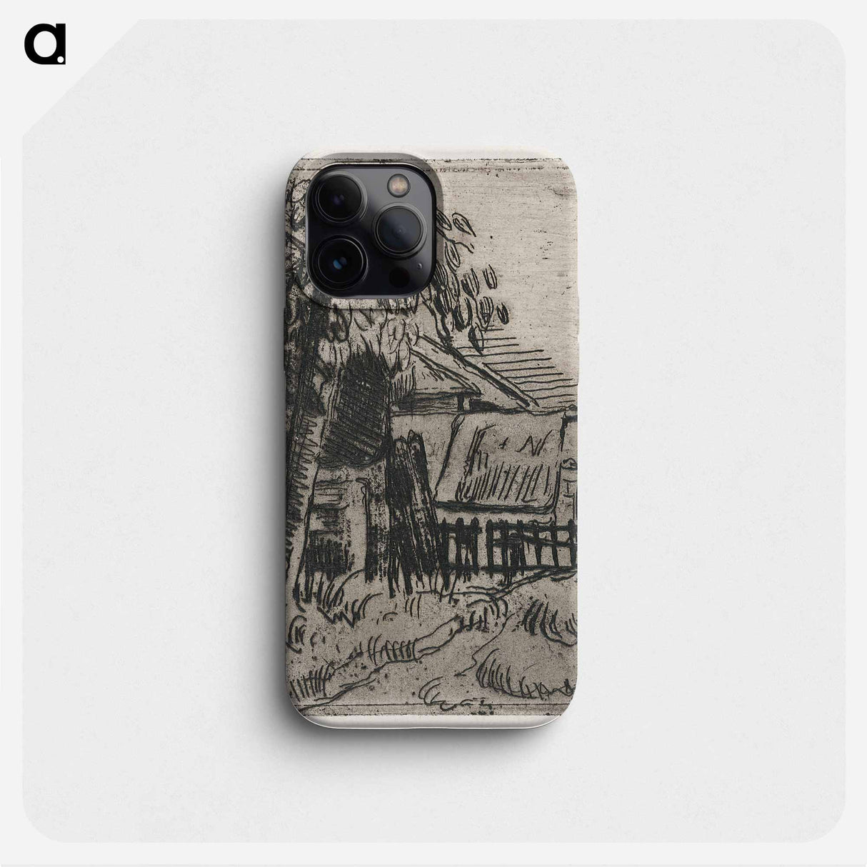 Landscape at Auvers - Paul Cezanne Phone Case.