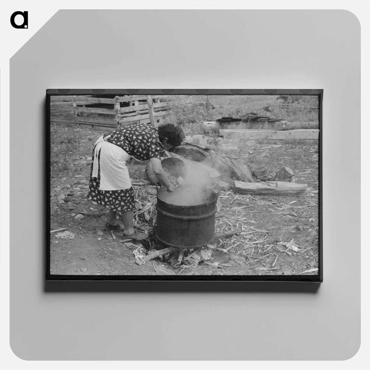 アートパネル-Tractor Hands
 - ラッセル リー Canvas.
