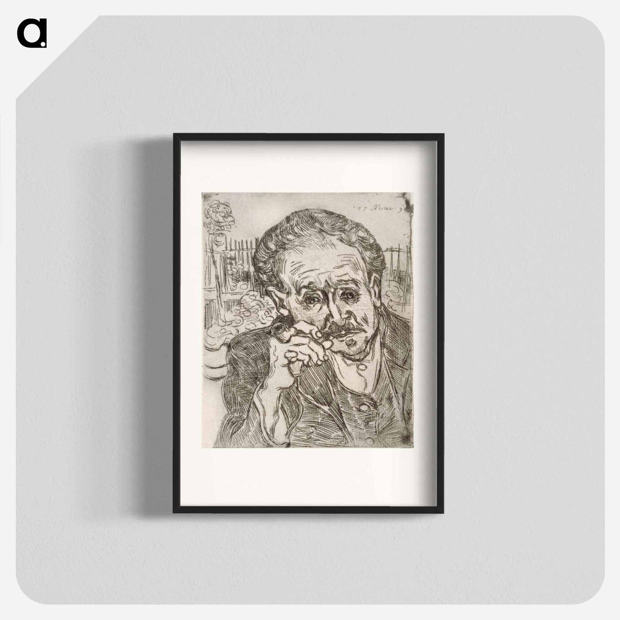 アートポスター-Portrait of Dr. Gachet - フィンセント ファン ゴッホ Poster.