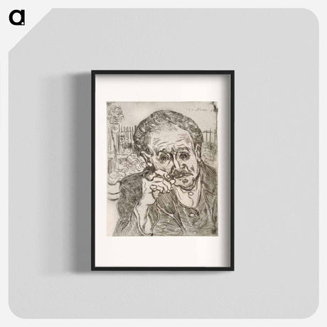 アートポスター-Portrait of Dr. Gachet - フィンセント ファン ゴッホ Poster.