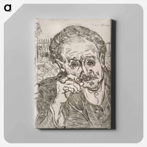 アートパネル-Portrait of Dr. Gachet - フィンセント ファン ゴッホ Canvas.