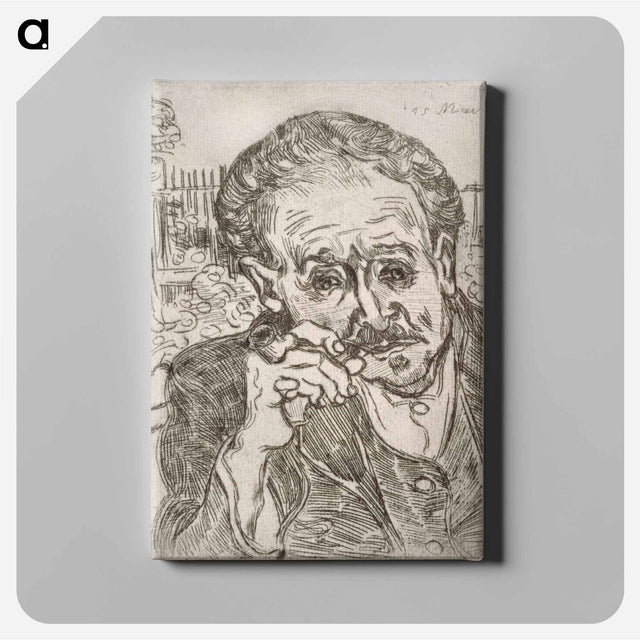 アートパネル-Portrait of Dr. Gachet - フィンセント ファン ゴッホ Canvas.