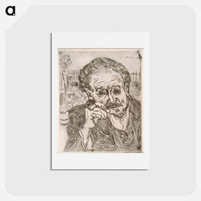 アートポストカード-Portrait of Dr. Gachet - フィンセント ファン ゴッホ Postcard.