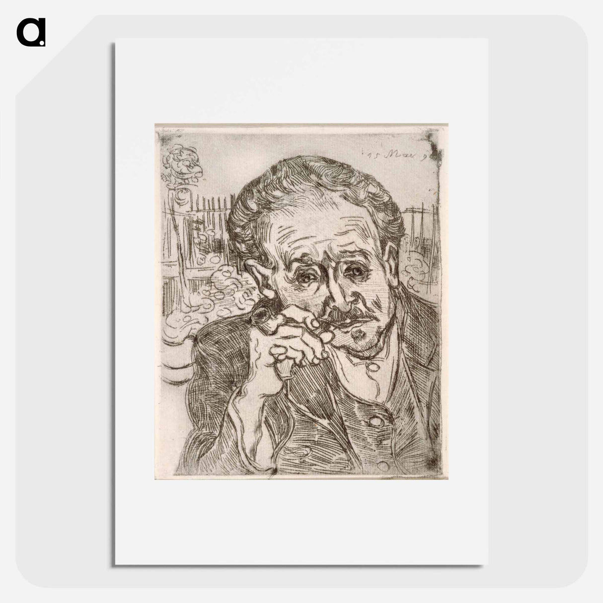 Portrait of Dr. Gachet - Vincent van Gogh Poster.