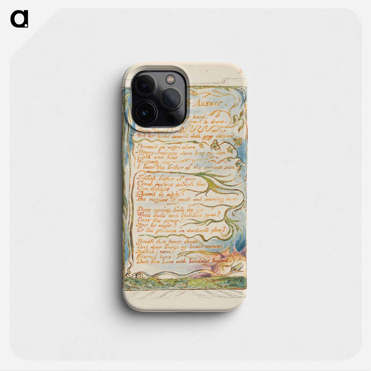 Songs of Innocence and of Experience: Earth's Answer - ウィリアム ブレイク Phone Case.