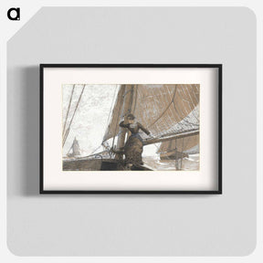 アートポスター-Yachting Girl - ウィンスロー ホーマー Poster.