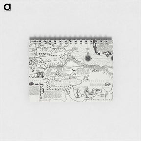 アートメモ帳-America map from Grand voyages - アンティーク地図 Memo.