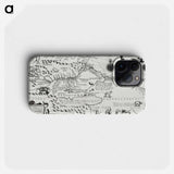 America map from Grand voyages - アンティーク地図 Phone Case.