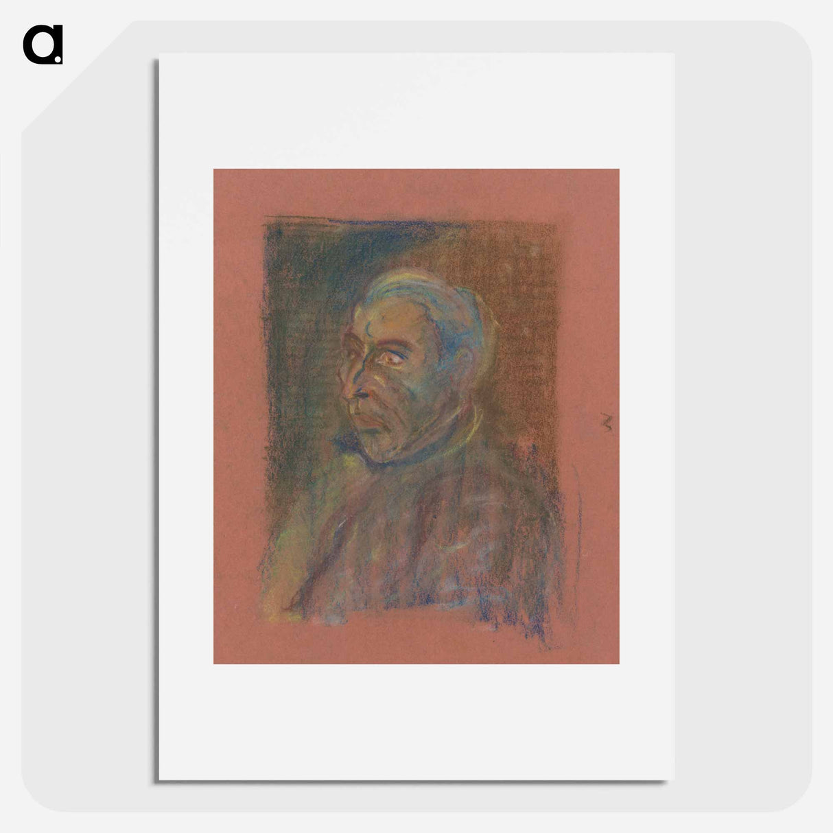 Portrait of a man - アーノルド ピーター ワイズ クビンチャン Poster.