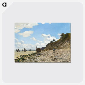 アートポストカード-The Beach at Honfleur - クロード モネ Postcard.